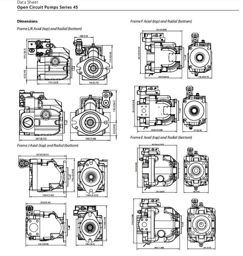 ERR/ERL Series Hydraulic Pump pic2 ERR130 hydraulic pump